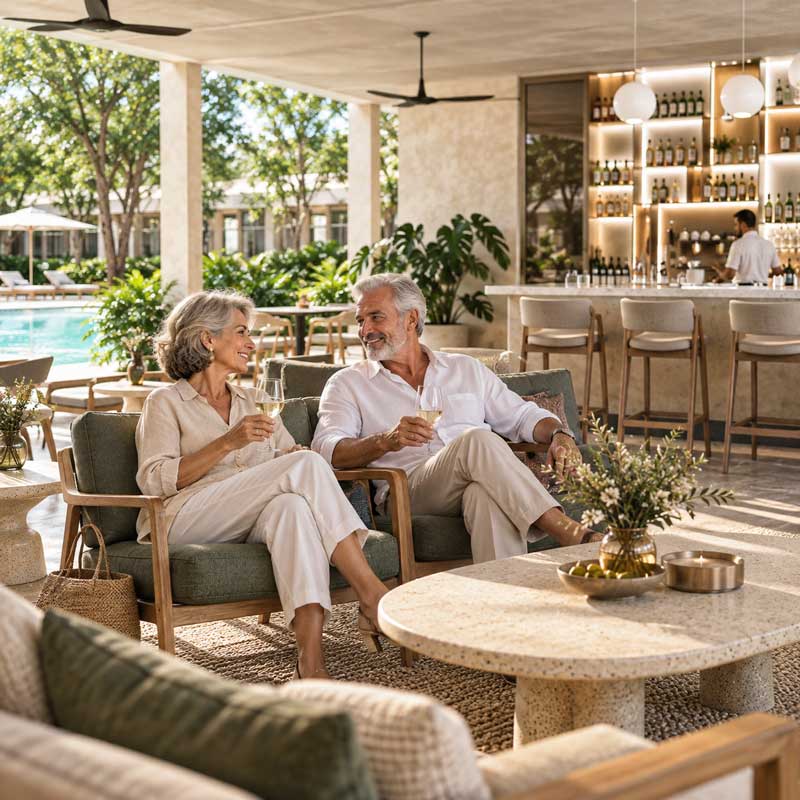 Pareja retirada en Nórtico Residencial