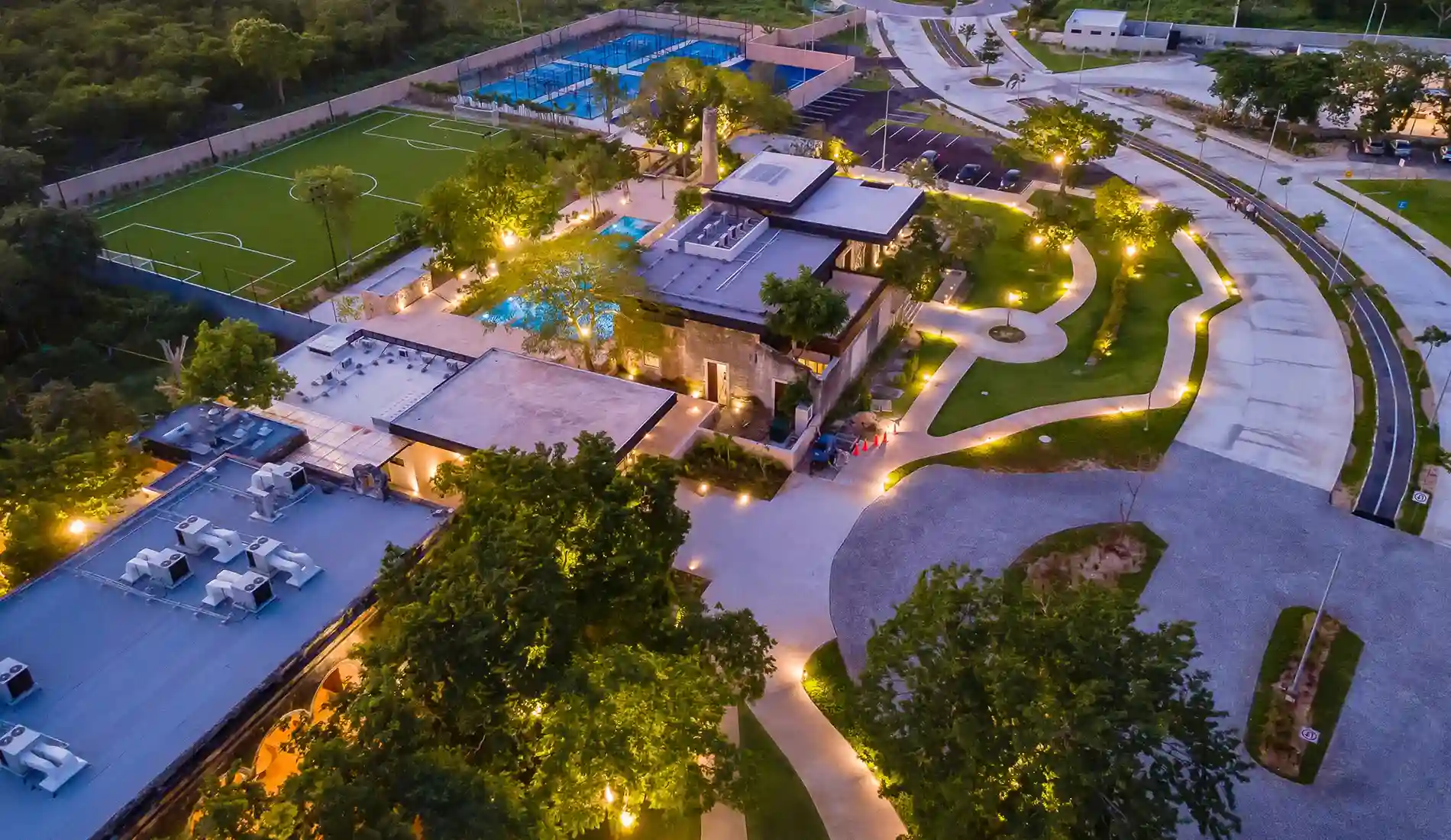Vista Aérea Casa Club Hacienda Kikteil